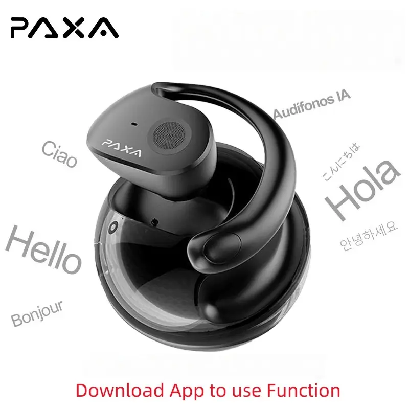 PAXA T26 Pro Wireless Earbuds,OWS Wireless Bluetooth Earbuds Luxurious Sound for Music & Phone Calls, Sport Headsets With Call Noise Canceling Mic