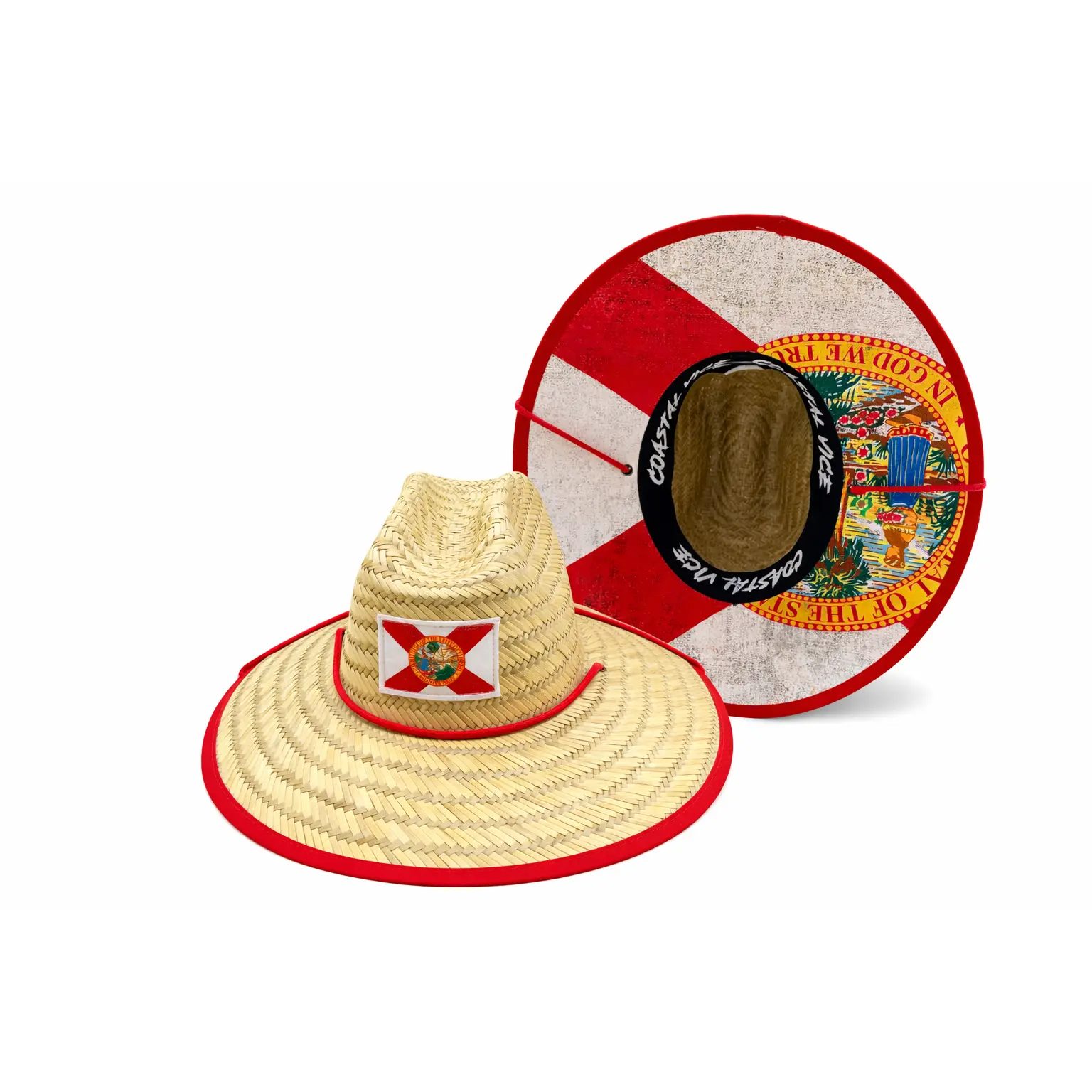 Florida State Flag Straw Hat