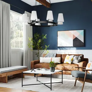 Modway Surround 8-Light Chandelier in White Bronze