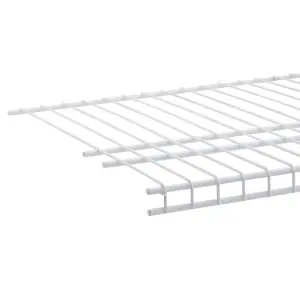 SuperSlide 72 in. W x 16 in. D White Ventilated Wire Shelf