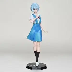School Uniform Rei Ayanami Figure, Evangelion Academy Style Anime Girl Two-Dimensional Figure Model Ornament