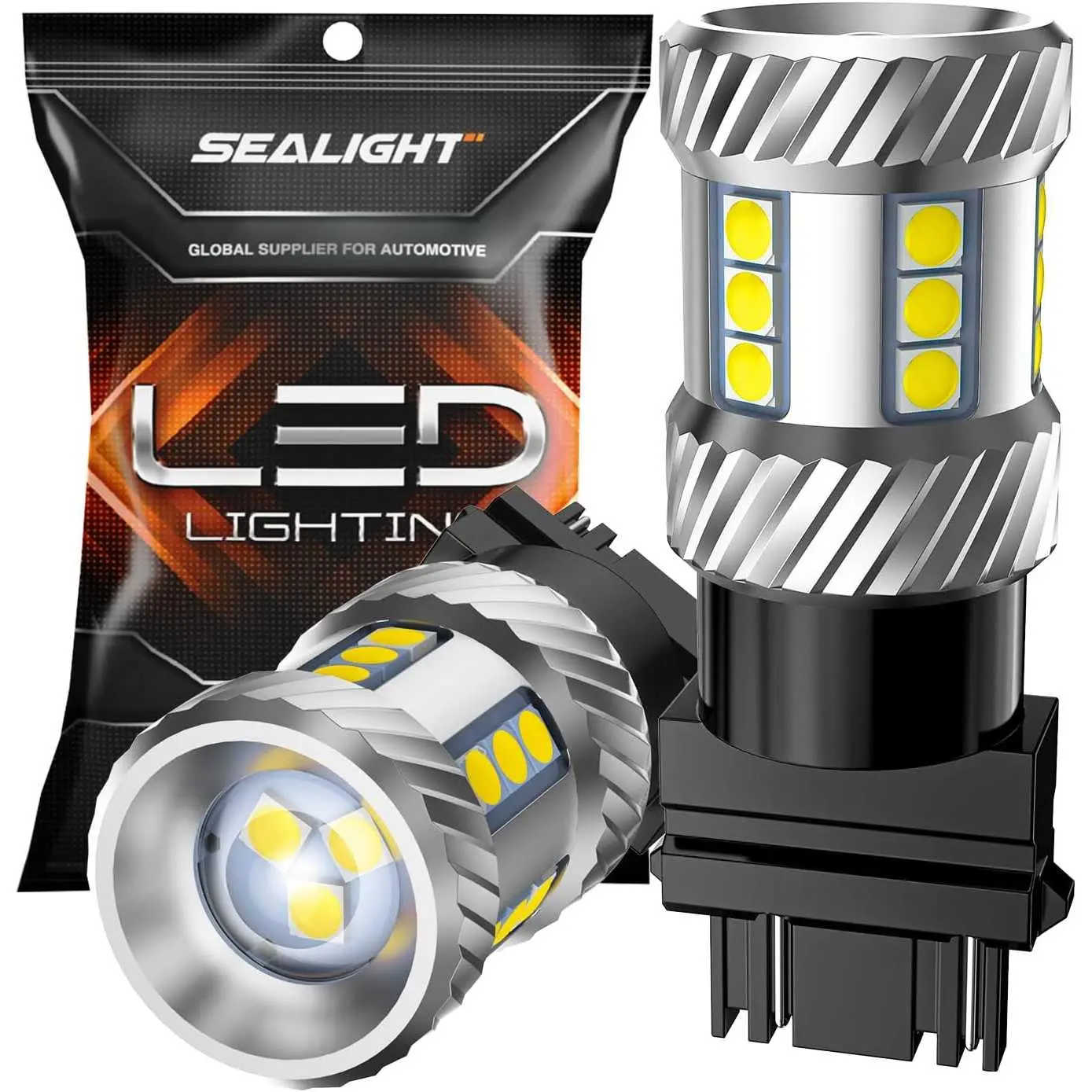 2009 Chevrolet Silverado 1500 3157/3156/3057/T25 LED Backup/Reverse Light Brake/Tail Light Bulbs White SEALIGHT