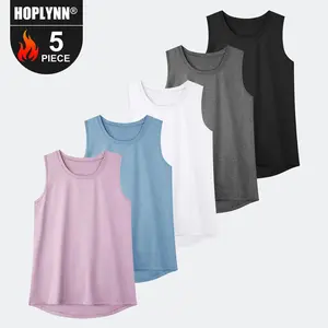 HOPLYNN 5 Pack  Tank Tops   workout clothes  Women Sleeveless Athletic Yoga gym fits Tank Tops Quick Dry Sports Shirts  gym outfits