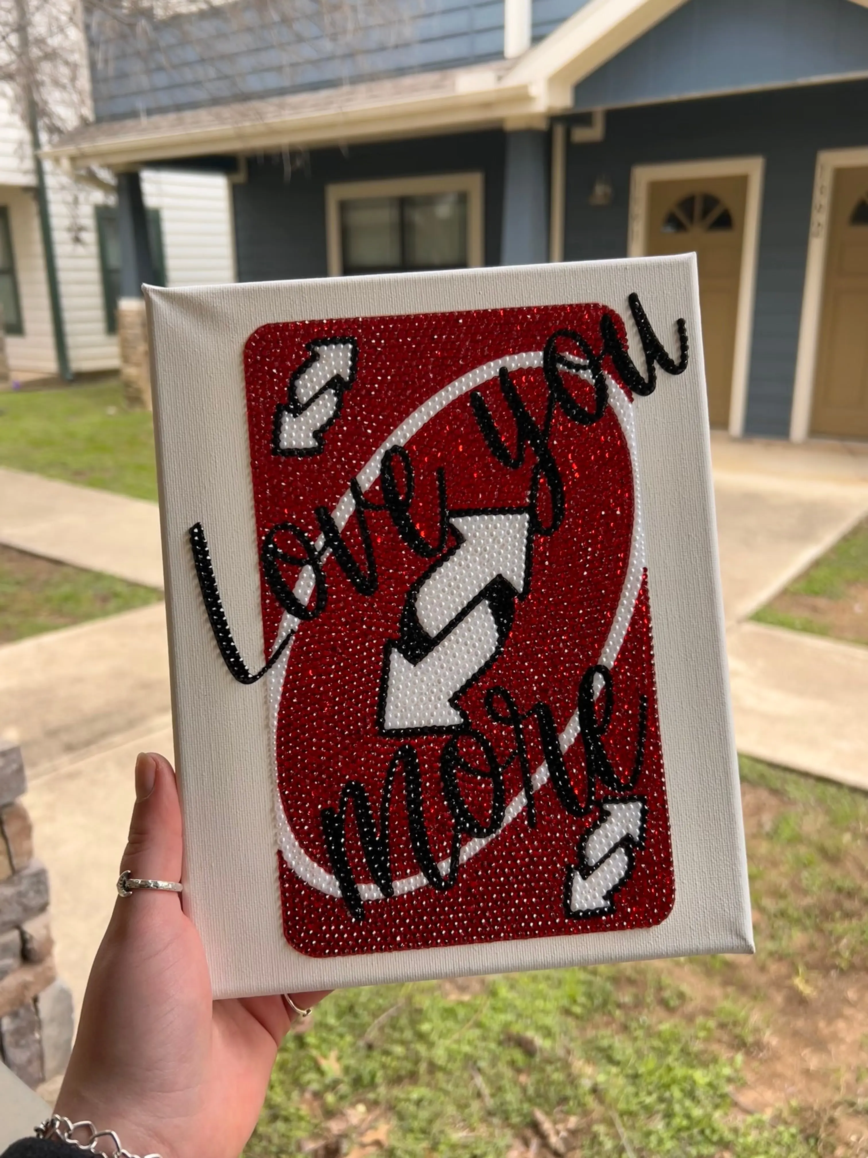Uno Love Reverse Canvas Art DIY KIT