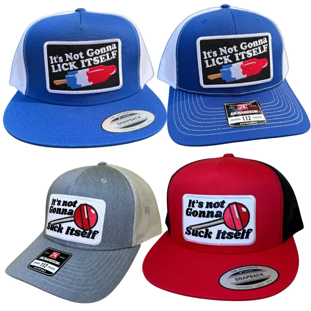 It’s Not Gonna Lick / s uck Itself Hat - curved bill and Flexfit options available! It’s Not Gonna Lick / s uck Itself Hat - curved bill and Flexfit options available!