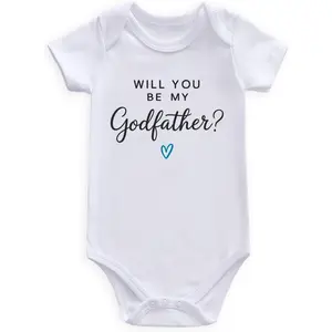 Will you be my godfather proposal baby bodysuit god father presents