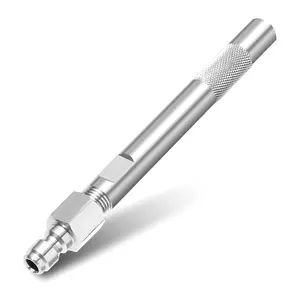 JOEJET Stainless Steel Pressure Washer Chemical Nozzle - 1/4'' Quick Connect Spray Nozzle Tips, Long Range Remote Shooter Tip, Ladder Saver Compatible, 1000-6000 PSI, 3.5-6 GPM, for Car Washing & Automotive Maintenance, Father's Day Gift, Power Washer Noz