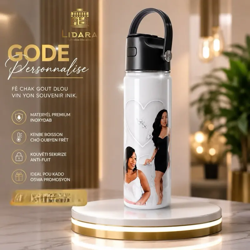 Custom Tumbler 22 oz with Photo - Personalized Drinkware Bottle for Everyday Use