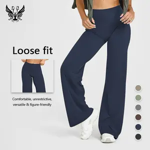 YIZHEN Women's High-Waisted Loose Straight-Leg Sporty Joggers, Comfortable Breathable Athletic Pants, Figure-Friendly for Sports, Casual Wear
