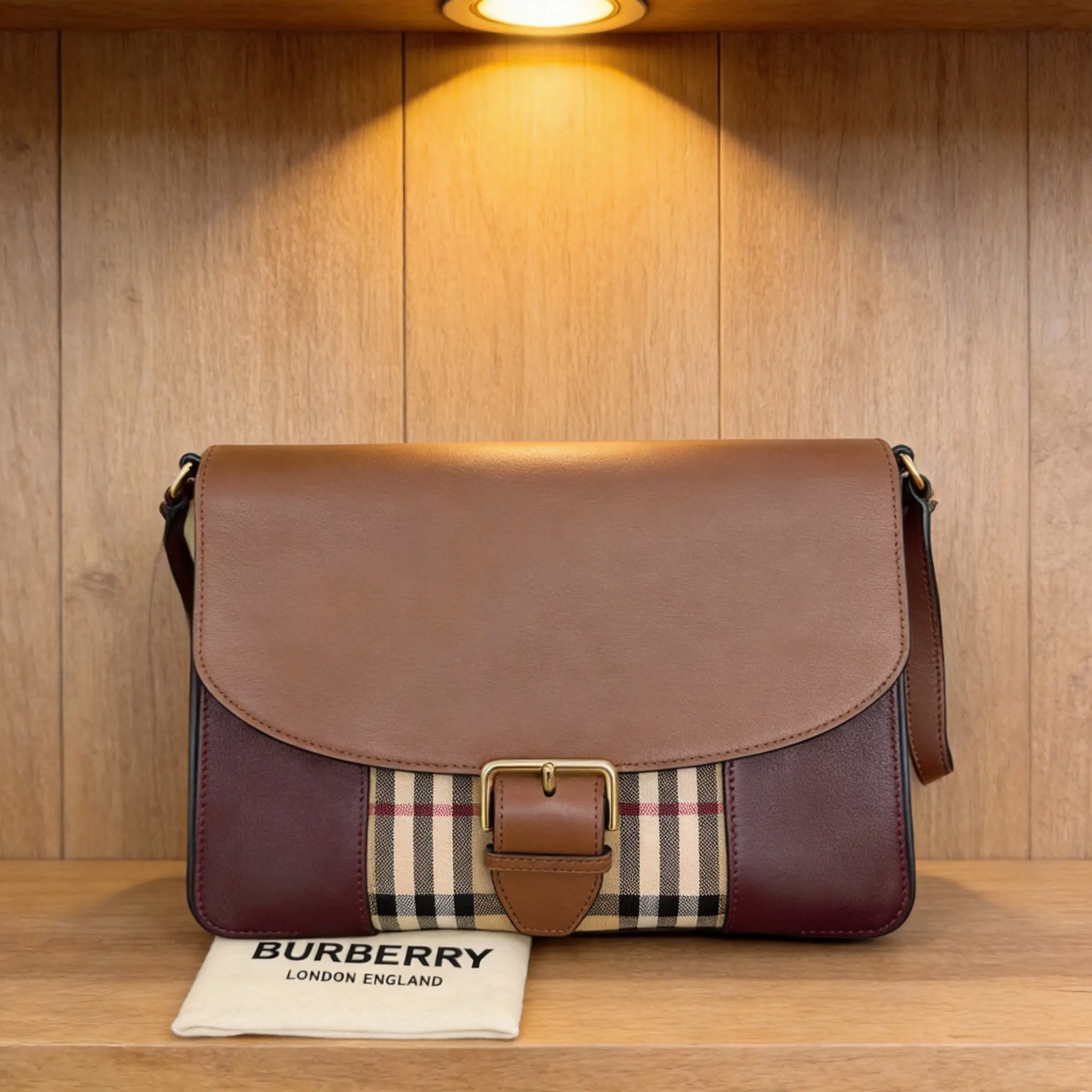 Pre-owned BURBERRY Leather Shoulder Bag D0620330368