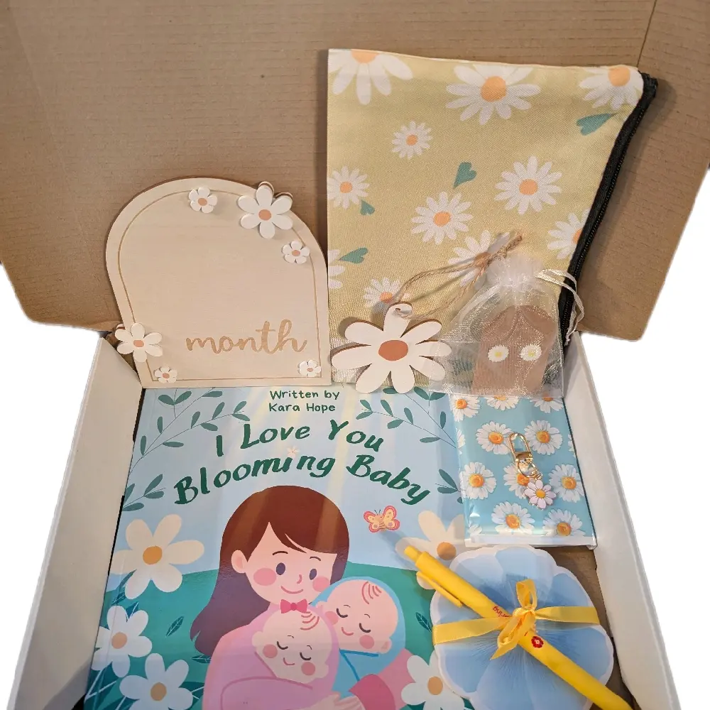I Love You Blooming Baby Gift Set Book Box Signed with Keepsakes Newborn