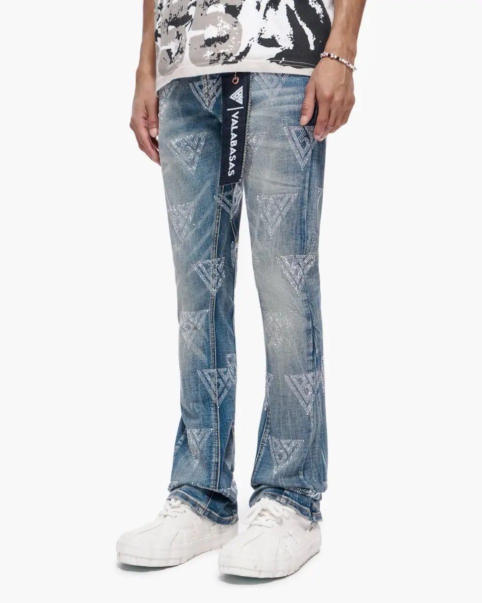 Show Blue Washed Stacked