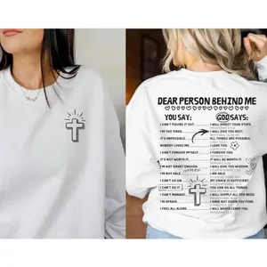 Dear Person Behind Me Screen Print Transfer