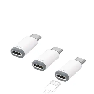 Lightning to USB C Adapter (3 PACK), Lightning Female to USB-C Male Adapter