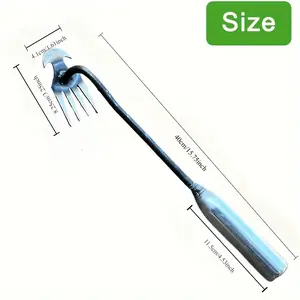 Multifunctional Root-Pulling Weeder Tool for Agriculture — New Model Manganese Steel Garden Weeding Rake for Loosening Soil and Removing Vegetable Roots