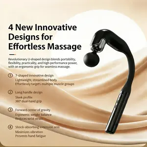 1200mah Detachable Fascia Gun Massager, High-Quality Mini Massage Gun with USB-C, 4 Attachments, 99 Adjustable Intensity Levels, USB Rechargeable Massagers