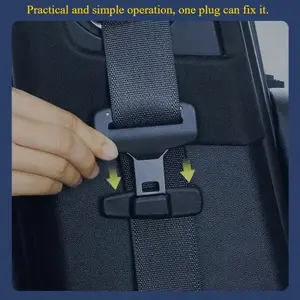 Car Seatbelt Stabilizer Eliminates Collision Noise Durable Abs Material Fits All Vehicles Improves Interior Comfort