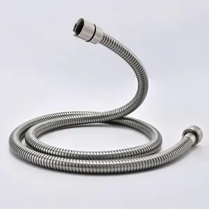 Brushed Nickel Shower Hose Extra Long 304 Stainless Steel Handheld Showerhead Hoses, Anti Winding Interface,With Brass Insert Nut Flexible Rv Shower Hoses Replacement High  Bidet Hose Short
