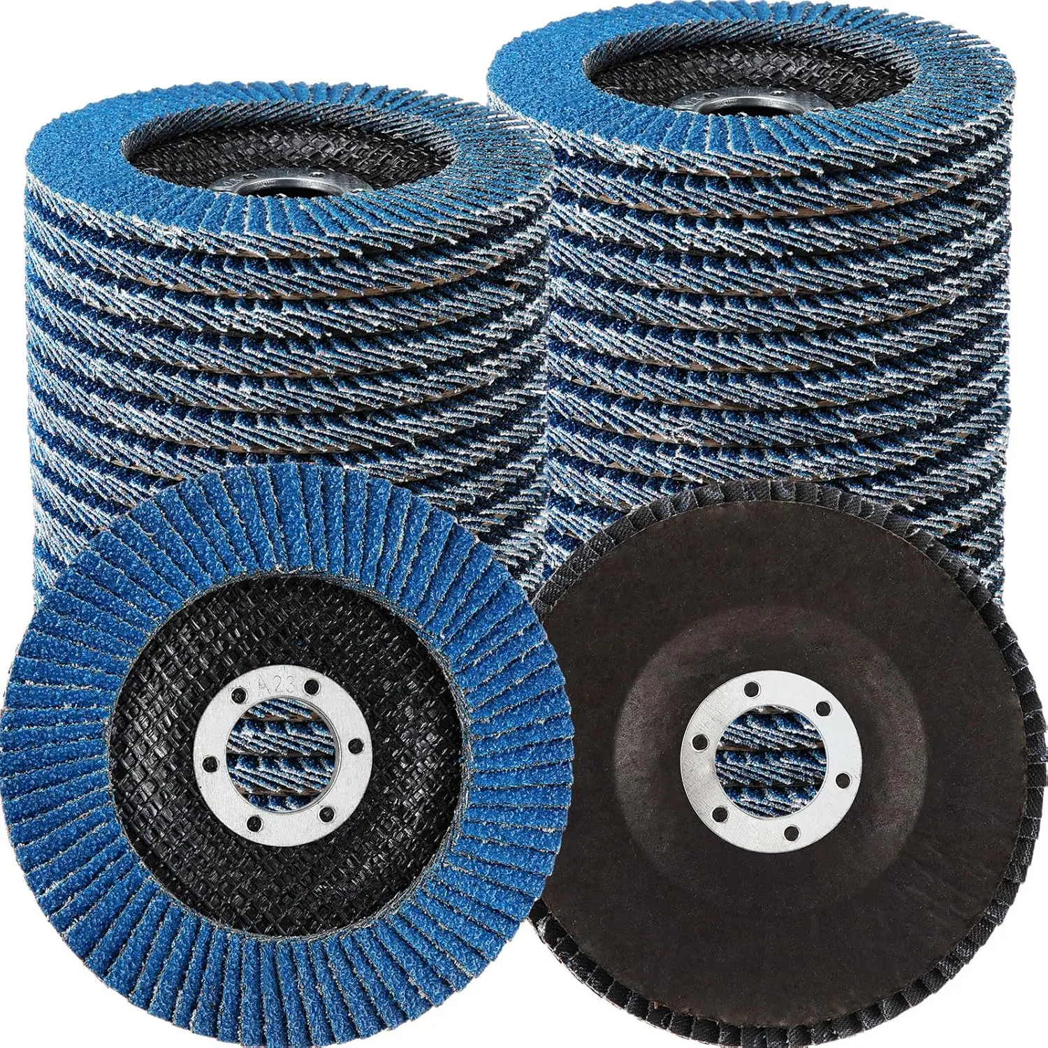 Flap Disc, Abrasive Discs, Heavy Duty Circular Grinding Machine Wheel, 40/60/80/120 Grain Grinding Machine Disc for Metal-Rust Removal and Polishing, Power Tool Accessories