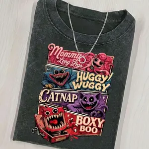 The Prototype Poppy Playtime T-Shirt, The First Creation Horror Game Tee, Huggy Wuggy Poppy Playtime Merch, Lily Lovebraids Gamer Shirt B