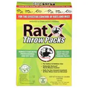 212 MAIN Naturally Derived Rat Killer Throw Pack Box, 10.5 Lbs., Indoor-Outdoor Mouse & Rat Control Solution