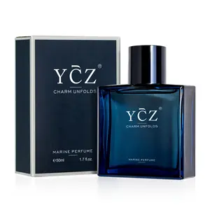 YCZ Midnight Marine Man Cologne Eau De Parfum 1.7oz 50ml Long Lasting Men's Perfume with Floral Fruity Woody Notes for Outdoor Fun - Fragrances Blue Fragrances Blue Fragrance Oud Eau De Toilette