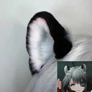 Game Arknights: Endfield TangTang Anime Cosplay Animal Ears Halloween Headwear Prop Hairband Mascot Accessory Fans Gift