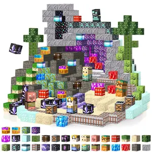 Desert Treasure Hunt Themed DIY Puzzle Toy - Magnetic Cubes Kit, Children's Cognitive Learning Toys, Spark Limitless Creativity, Perfect Gift for Birthday & Christmas Celebrations, Game