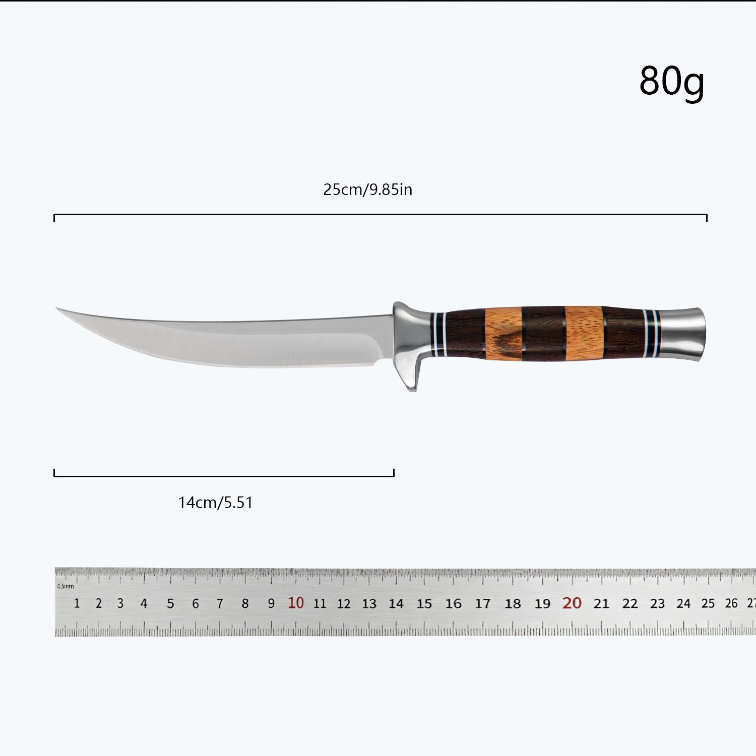 GZGY Kitchen Boning Knife , Portable Multipurpose Cutting Tool for Meat, BBQ & Camping, Ideal Gift for Men