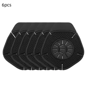 6pcs Car Wiper Nozzle Dustproof Frost Protection Cover, Universal Silicone Sealing Set, Windshield Guard with Blade Cleaning Function, Car Accessories
