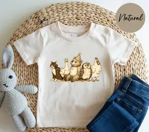 Little Bear Kids Shirt, Comfort Colors® Animal Friends T-Shirt, Youth Graphic Top, 90s Cartoon Toddler Top