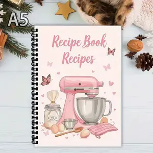 Food Journal Notebook for Recipe Organization, Cooking & Baking Logbook, Perfect Gift for Food Enthusiasts, Family Cookbook Record