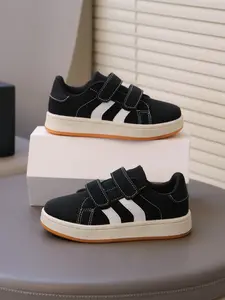 New Childrens Velcro Board Shoes, Girls Sports Shoes Boys Casual Shoes, Casual Athletic Footwear, PU Leather, Rubber Sole, All Seasons, Less Than Ankle Height