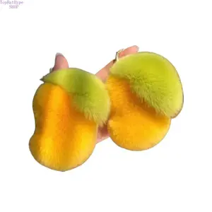 3pcs Realistic Plush Stuffed Animals, Soft Fruit Plush Toys (10cm), Cute Collectible Set for Wedding Favors, Decorative Plushies with Bag