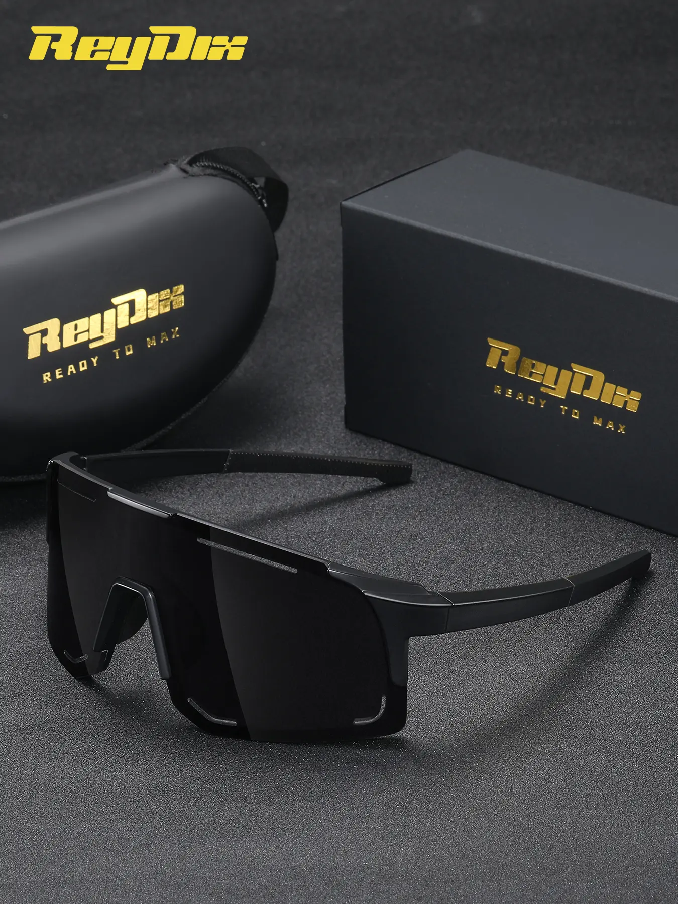 ReyDix 1 Piece Unisex Half Frame Sunglasses， High Definition Square Frame Sunglasses UV400， Distinctive design, Trendy Sunglasses, Flat Top Sunglasses, Sun Protective Sunglasses, Summer Sunglasses, Trendy Styling Sunglasses