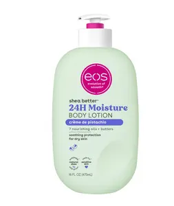 eos Shea Better Body Lotion- Crème de Pistachio, 24-Hour Moisture Skin Care, Lightweight & Non-Greasy, Made with Natural Shea, Vegan, 16 fl oz