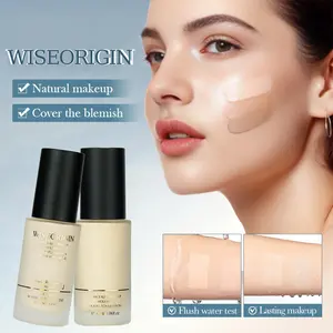 Liquid Foundation Full Coverage Concealer, 110 Long Lasting Waterproof Oil Control, Hydrate, Hydrating Essence Natural Finish Flawless Face Makeup Cruelty Free Smooth Texture No Creasing Sweatproof Breathable Lightweight Complexion Corrector