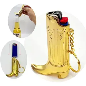 Cowboy Boot  Case and Bottle Opener  Ring For by HMC , , Antique Copper  Style ()