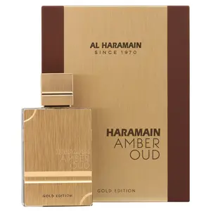 Al-Haramain Amber Oud Gold Edition 2.0 oz Eau De Parfum - A Unisex Fragrance with Refreshing Bergamot and Green Accents