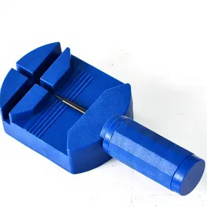 Watch Strap & Band Link Pin Remover Hardware Repair Toolkit, Watch Sizing Adjuster with Silicone & Stainless Steel Grout Tools, Large Capacity Metal Handle Toolbox & Master Wrench