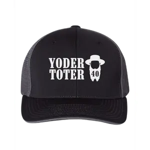 Yoder Toter 40 Mesh Back FlexFit Hat - Unisex, Black