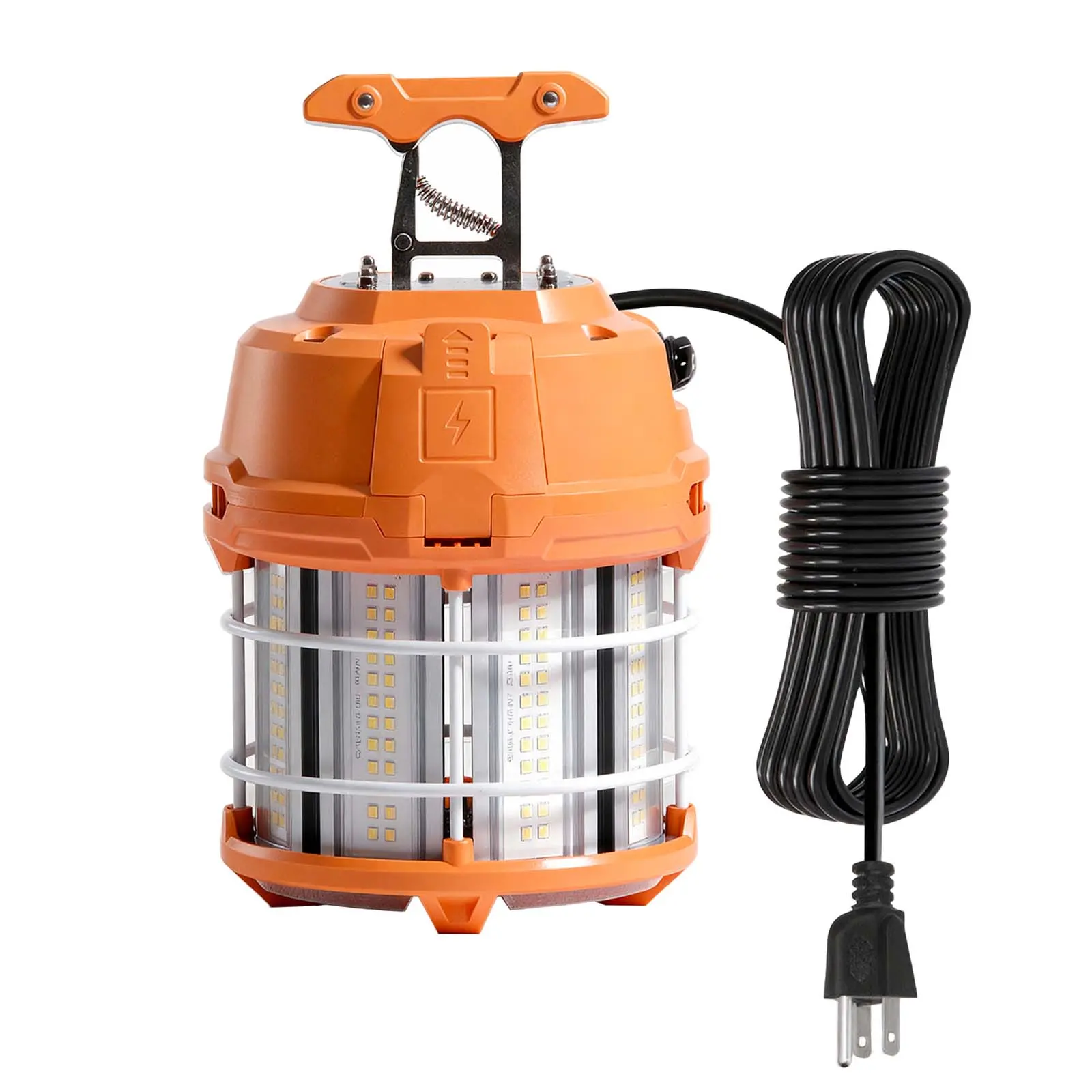 【Fallpicks】VEVOR 60W LED Temporary Work Light, 8200 lm, 5000K, IP54 Water-Resistant Durable Light with Switch, Linkable up to 12 Units, Ceiling Mountable for Construction Sites, Docks, Mines, Indoor/Outdoor Use