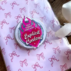 This Kindle Contain Explicit Content Kindle & Phone Grip, Smutty Smut Reader Magnetic Kindle Holder, Kindle Accessories, Bookish Merch, Book Lover