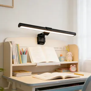 Wall mounted LED eye protection study light with base, adjustable light color, USB charging port, perfect for both studying and eye protection, suitable for makeup tables, dormitory tables, washbasins, living rooms, etc Led Desk Lamp