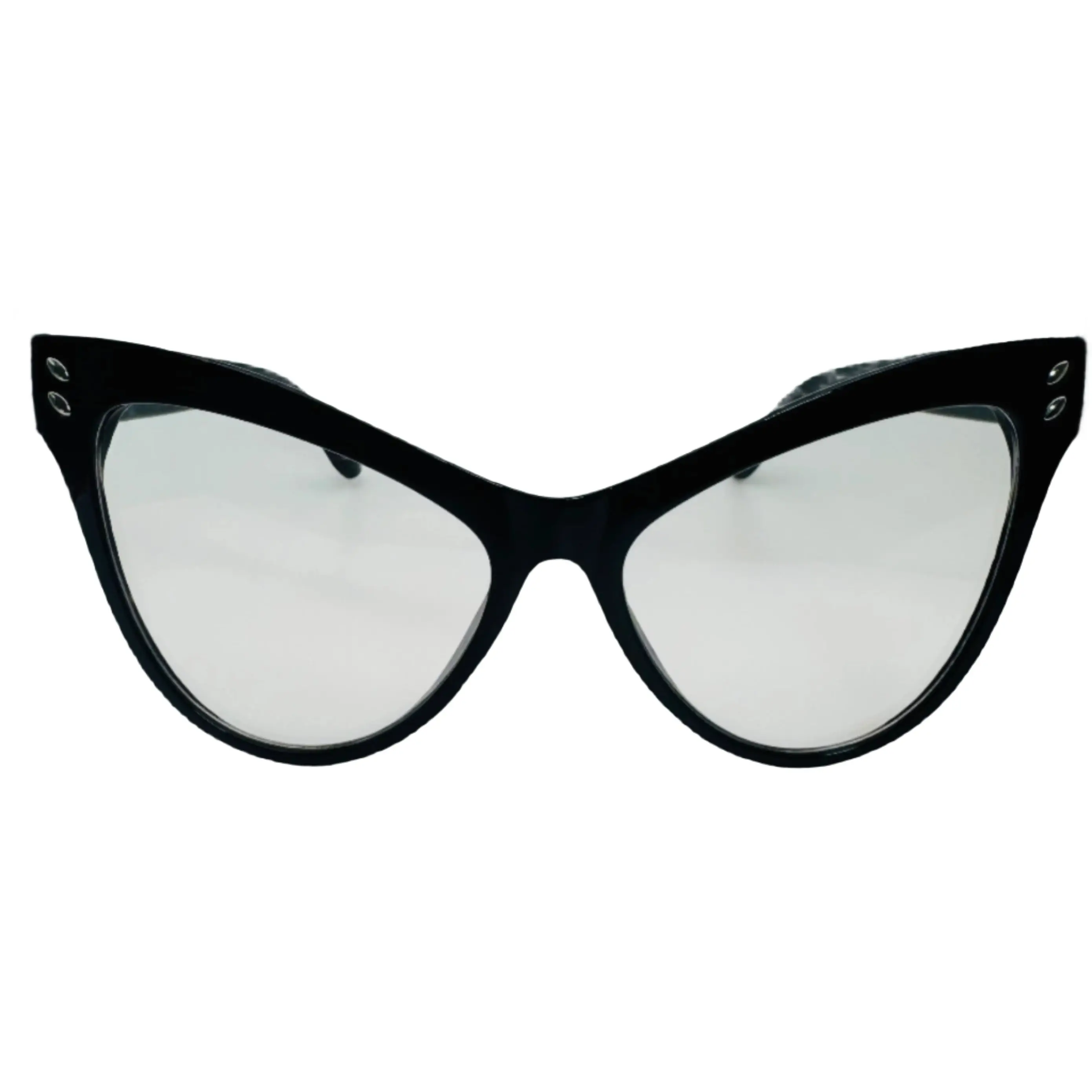 9250 (C) | Large Clear Lens Catyeye Glasses - Non Prescription