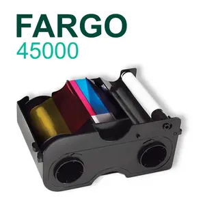 HID Fargo 045000 YMCKO Color Ribbon – 250 Prints for DTC1000 & DTC1250e ID Card Printers – Genuine Fargo Ribbon
