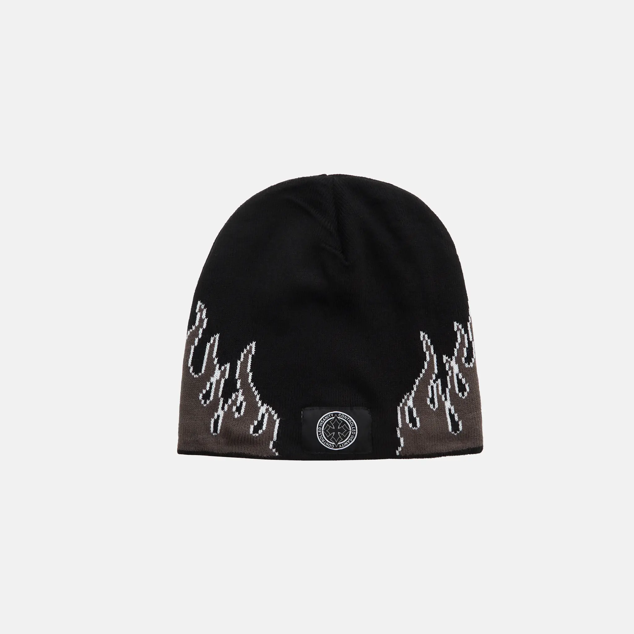Inferno Beanie | Controlled Insanity | Flame Knit Beanie | Gym Streetwear
