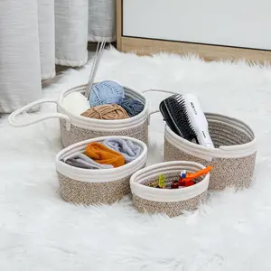 Shelf Baskets 4 Pack, Shelf Baskets for Organizing Large Shelf Basket for Storage with Handle - 28 * 20 * 13cm, 25 * 18 * 13cm, 20 * 15 * 11cm, 17 * 13 *