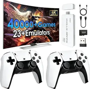 2026 Mass Games Retro Game Console with 40000+ Built-in Games 19 Emulators 2 Wireless Controllers HD Output & 128GB SD Card