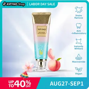 XIFYHO Niacinamide Brightening Toothpaste, Triple Whitening Oral Care Product for Preventing Tooth Decay, Made in USA, 120g